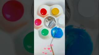 Silver color mix with 6 different types colors asmrsounds satisfying colors [upl. by Nortal]