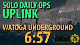 Fallout 76 Uplink Daily Ops  Watoga Underground [upl. by Halverson711]