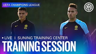 🔴 LIVE TRAINING  1 DAY UNTIL BARCELONA  INTER ⚫🔵 IMInter BarcelonaInter [upl. by Eiramyma]