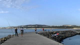 Espigón del Puerto de Guardamar del Segura Alicante [upl. by Nerrawed]