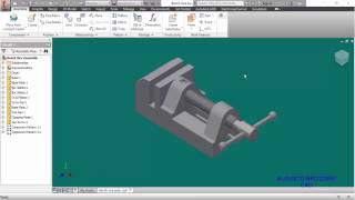 Autodesk Inventor Bench Vice Complete [upl. by Yltneb]