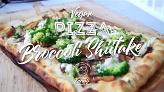 Recept Vegan Pizza Broccoli Shiitake [upl. by Alcine]