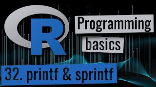 R programming  printf and sprintf [upl. by Rosen]