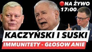 KACZYŃSKI I SUSKI BEZ IMMUNITETÓW – GŁOSOWANIE NA ŻYWO❗ROZLICZENIE MIESIĘCZNIC I KRADZIEŻY [upl. by Colson]