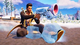 Travel Distance While Sliding Continuously With Icy Feet  Fortnite Winterfest Quests [upl. by Oakman]