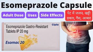 Esomeprazole tablets ip 40 mg in hindi  Esomeprazole gastro resistant tablet 20 mg  Esomac 20 [upl. by Colombi861]