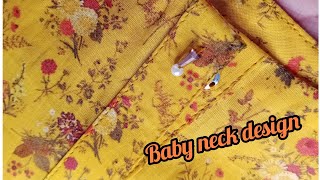 3 year baby neck design cutting and stitching kurta Patti neck design [upl. by Loftus]