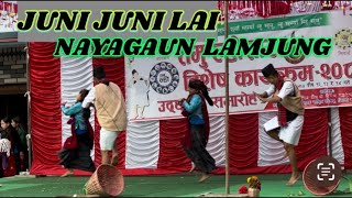 JUNI JUNI lai  cover dance nayagaun Lamjung  tamu losar besisahar biyongurung [upl. by Lardner]