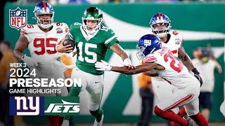 New York Giants vs New York Jets  2024 Preseason Week 3 Game Highlights [upl. by Trebliw322]