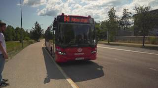 Sweden Stockholm bus 840 ride from Solkraftsvägen to Hellasgården [upl. by Agathy]