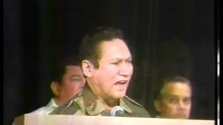 Discurso del dictador Manuel Noriega  1988 [upl. by Aihtak]