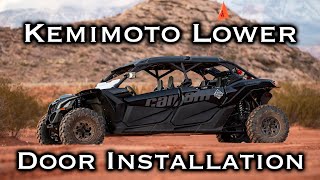 Kemimoto Lower Door Install on 2022 CanAm X3 Max [upl. by Airb]