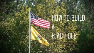 How to Build a Flagpole For Your Yard [upl. by Aneetak]