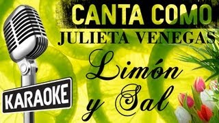 Limón y Sal letra  Julieta Venegas karaoke [upl. by Aselehc197]