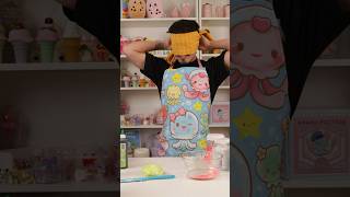 Making Slime Blindfolded😂 slime shorts [upl. by Occir987]