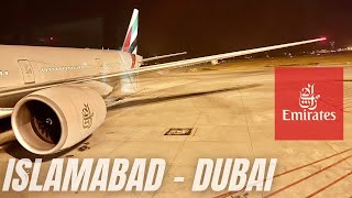 Trip Report  Emirates Airlines Economy Class  Islamabad  Dubai  Boeing 777300ER [upl. by Anneliese297]