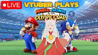 Can this Vtuber WIN the OLYMPICS  Mario amp Sonic Olympic Games [upl. by Atinauq]