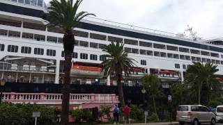 Veendam cruise ship docked in Hamilton Bermuda  Holland America Cruise Line [upl. by Nnylg110]