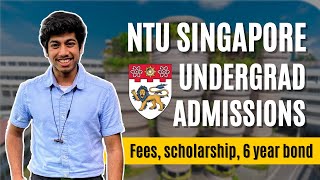 Undergrad admissions at NTU amp NUS Singapore  Fees scholarship bond obligation ft Hitesh Agarwal [upl. by Ardnayek]