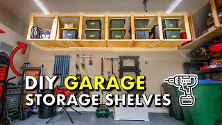 Reclaim your GARAGE w DIY Garage Storage Shelves 🚘 FREE PLANS [upl. by Fancy]