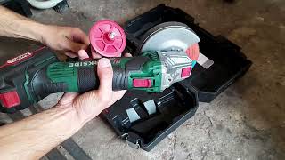 Parkside 20V cordless angle grinder with variable speed [upl. by Suhploda239]