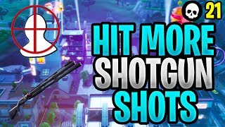 How To Hit More Shotgun Shots In Fortnite Fortnite Shotgun Aim Tips  Season 9 [upl. by Pillihp]