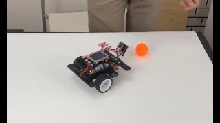 Orange ball detection and seeking by Pixy2 module with INEXs Robot [upl. by Eibocaj]