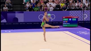 Olympic Games Paris 2024 Rhythmic gymnastics Polina Berezina Ball ESP Qualifcation [upl. by Ycul40]