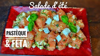 SALADE PASTÈQUE amp FETA recette végétarienne [upl. by Gaige]