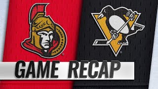 Rust Guentzel score twice each in Penguins 53 win [upl. by Ahsinrev189]