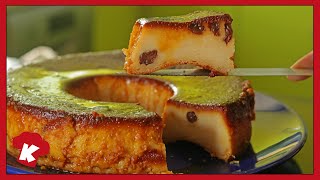 Como Hacer BUDÍN de PAN PERUANO casero  Receta FACIL de BUDIN CASERO con CARAMELO [upl. by Otter490]