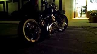 1987 HarleyDavidson Sportster Bobber Exhaust Flame Fun [upl. by Melinda]