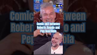 Siparietto comico tra Roberto Baggio e Pep Guardiola [upl. by Aninad411]