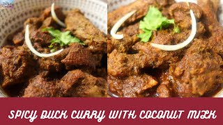 hasher mangsho vuna Spicy Duck Curry with Coconut Milk Restaurant Style Duck Curry [upl. by Akienom]