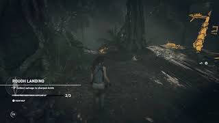 Shadow of the Tomb Raider Collect Salvage to Sharpen Knife Rough Landing [upl. by Akeihsat]