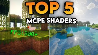 TOP 5 BEST SHADERS FOR MCPE 117  Download No Lag Shaders  IOS Android Win10 [upl. by Maroney232]