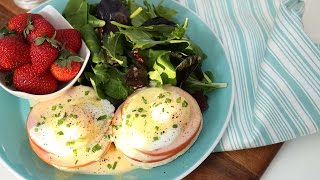 Classic Eggs Benedict  How to Make Hollandaise Sauce amp Poached Eggs [upl. by Malinda]