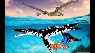 Ornithocheirus And Liopleurodon Saves Marlin Nemo And Dory My Post [upl. by Dyke]