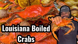 Louisiana Style Boiled Blue Crabs  Chef Alden B [upl. by Aryc]