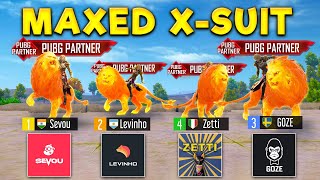 MAXED XSUIT FULL SQUAD 😍🔥 BGMI PUBG MOBILE [upl. by Avahc]