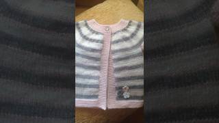 Very stylish handknitting baby sweater design [upl. by Nainatrad925]