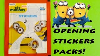 FIGURINE STICKERS MINIONS cromos ミニオンズ カード 小小兵 Миньоны [upl. by Pietrek893]