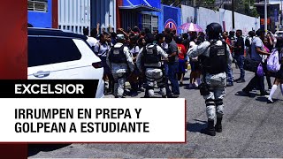 Hombres irrumpen en Prepa 7 de la Uagro en Acapulco para golpear a estudiante [upl. by Egnalos319]