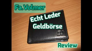 FaVolmer Herren Geldbörse aus Leder  Review [upl. by Lion229]