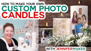 DIY Personalized Candles  How to Transfer Images amp Photos to Wax Candles [upl. by Boyer]