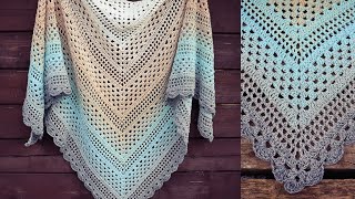 How To Crochet Spring Reverie Triangle Shawl  Easy Pattern [upl. by Anan]