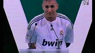 Real Madrid  Karim Benzema PRESENTACION [upl. by Afatsom157]