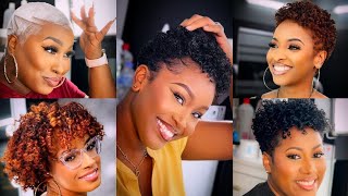 🔥💯Cute Short Hairstyle Ideas  10 Gorgeous NEW Short Hair Transformation for Black Females ♥️ [upl. by Esinrahs31]