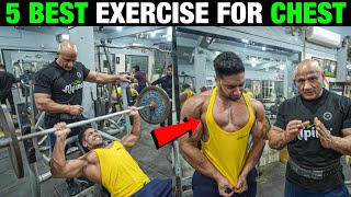 5 Best Exercise For Chest  How To Get Bigger Chest [upl. by Luapnaes]