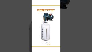 SmallShop Dust Collection Solution  POWERTEC DC5371 Wall Mounted Dust Collector shorts [upl. by Retha]